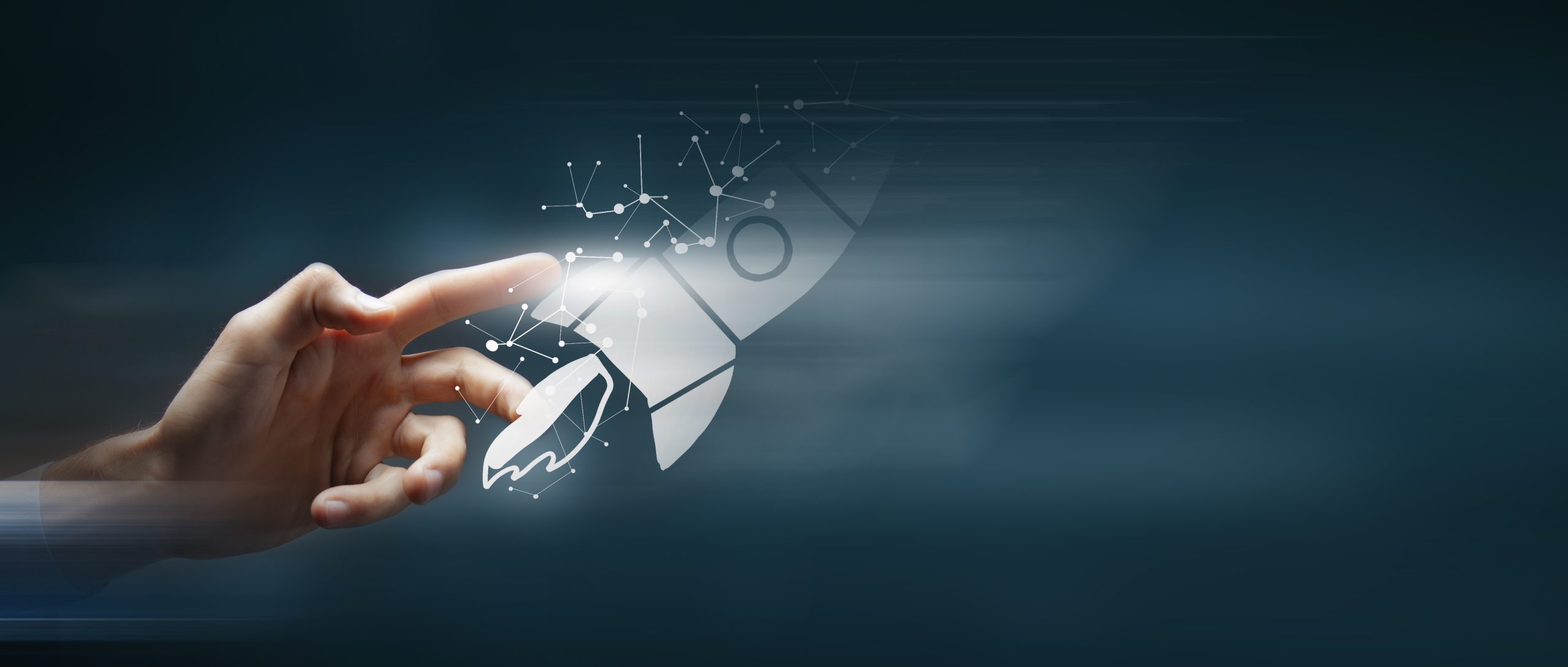 concept of fast business success.